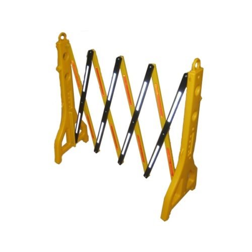 Plastic Expandable Barrier – 2.5M Yellow/Black for Safety & Crowd Control - Image 3