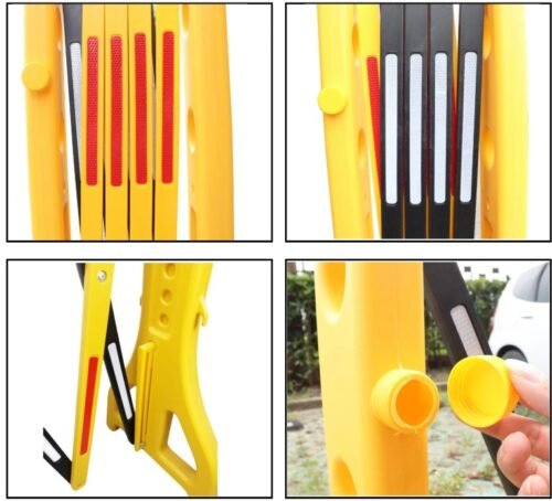 Plastic Expandable Barrier – 2.5M Yellow/Black for Safety & Crowd Control - Image 2