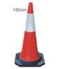 Road BIG Cone | Reflective Road Cone with Ring Circular Isolation BIG GIANT Cone Traffic Facilities | BIG Traffic Cone - 100cm(40" H) - PE Material