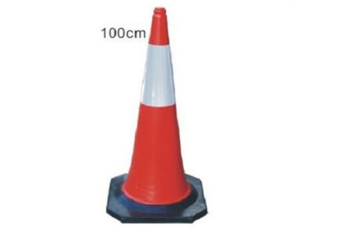 Road BIG Cone | Reflective Road Cone with Ring Circular Isolation BIG GIANT Cone Traffic Facilities | BIG Traffic Cone - 100cm(40" H) - PE Material