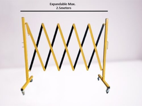 Heavy-Duty Expandable Metal Barrier | Safety Barrier – 2.5M | 3.5M | 6M with or Without Rollers - Image 2