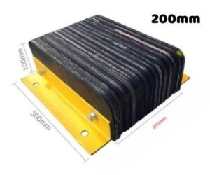 "Heavy-Duty Laminated Dock Bumper | Loading Bay Dock Laminated Rubber Bumper" 200mm Heavy-Duty Laminated Dock Bumper – Durable Loading Bay Protection | BPDM-00001