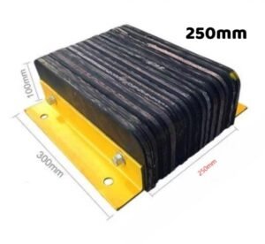 "Heavy-Duty Laminated Dock Bumper | Loading Bay Dock Laminated Rubber Bumper"250mm Heavy-Duty Laminated Dock Bumper – Durable Loading Bay Protection | BPDM-00001