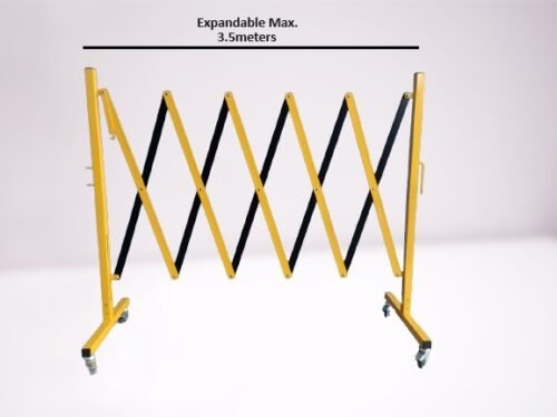 Heavy-Duty Expandable Metal Barrier | Safety Barrier – 2.5M | 3.5M | 6M with or Without Rollers - Image 3
