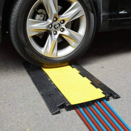 Heavy Duty Cable Protector Ramp | 1 to 5 Channel Cable Hump Rubber | Traffic Safety Cable Cover Malaysia