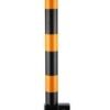 Parking Barrier Pole | Vehicle Security Lock Post | 600mm Height Car Safety Bollard with Base Lock