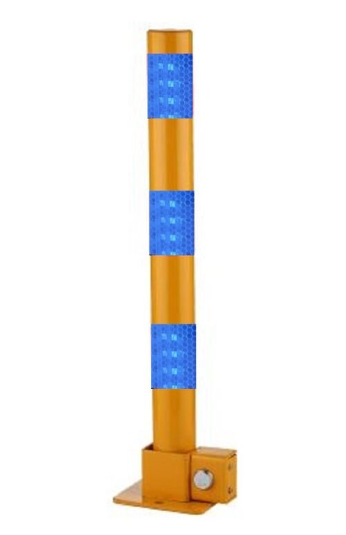 Parking Barrier Pole | Vehicle Security Lock Post | 600mm Height Car Safety Bollard with Base Lock - Image 3