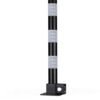Parking Barrier Pole | Vehicle Security Lock Post | 600mm Height Car Safety Bollard with Base Lock