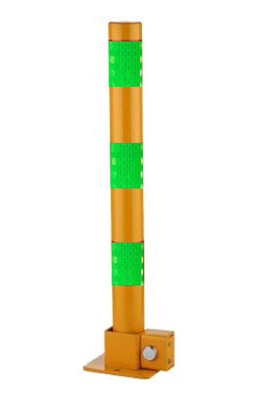 Parking Barrier Pole | Vehicle Security Lock Post | 600mm Height Car Safety Bollard with Base Lock - Image 5
