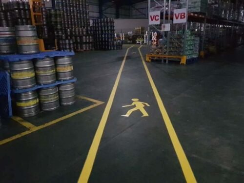 Epoxy Coating Pedestrian Walkway Line Marking for Car Parks & Factories - Image 4
