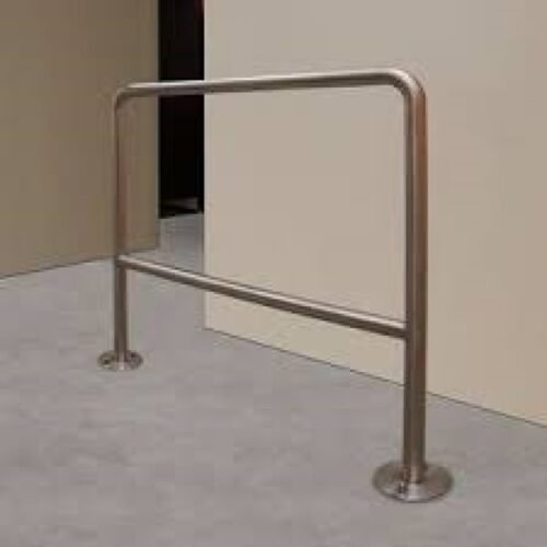 Stainless Steel | Anti-Collision Guardrail | Double Hoop Modular Safety Barrier Size: 48” (1220mm Length) x 39” (1000mm Height) x 1.6mm Thickness - Image 5