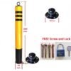 Removable Heavy Duty Metal Bollard Post with Key Lock – 1000mm Height for Project & Residential Use Removable Heavy Duty Metal Bollard Post with Key Lock – 1000mm(H) x 110mm(Dia) x 180mm Base