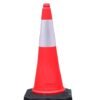 Road Cone | Reflective Road Cone with Ring Circular Isolation Cone Traffic Facilities | Traffic Cone - 75cm(30" H) - PE Material