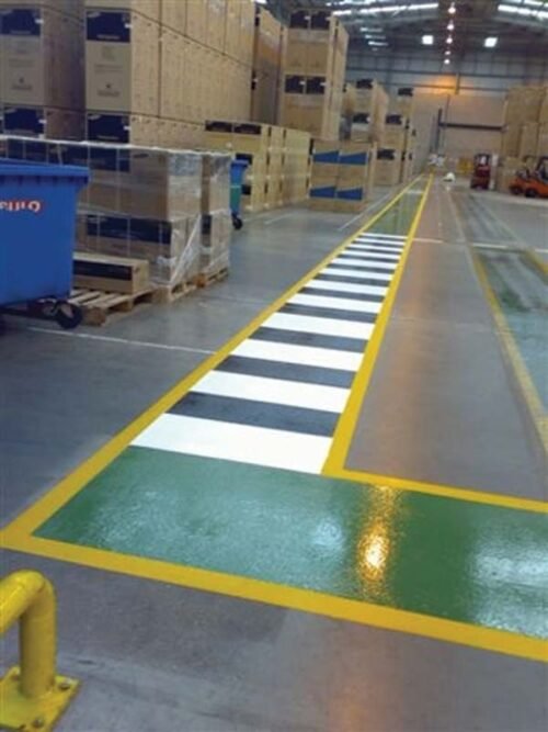 Epoxy Coating Pedestrian Walkway Line Marking for Car Parks & Factories - Image 7