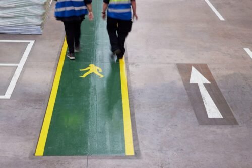 Epoxy Coating Pedestrian Walkway Line Marking for Car Parks & Factories - Image 8