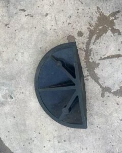 Modular Speed Hump End Cap for Warehouse and Truck Bay Use
