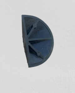 Truck Rubber Speed Hump End Cap 250mm x 400mm x 80mm — Installed View