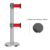 Heavy-duty queue stand with retractable belt Crowd control stanchion with belt Malaysia