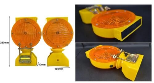Solar Safety Blinker Light Side View 330mm Height ABS Plastic Malaysia